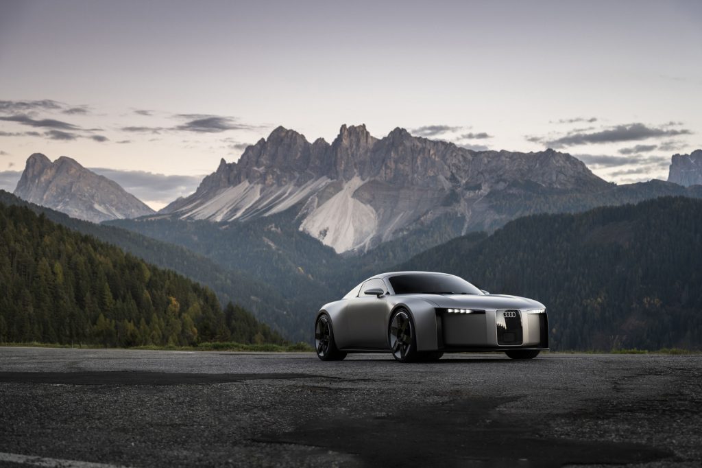 Audi Concept C: previewing a thrilling all-electric sports car - Audi Concept C - outdoor static photo, exterior, three-quarter front view