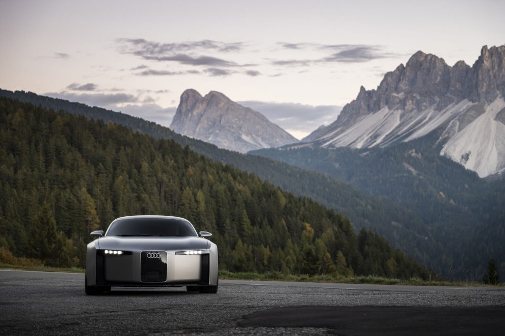 Audi Concept C: previewing a thrilling all-electric sports car - Audi Concept C - static outdoor shot, exterior, front view