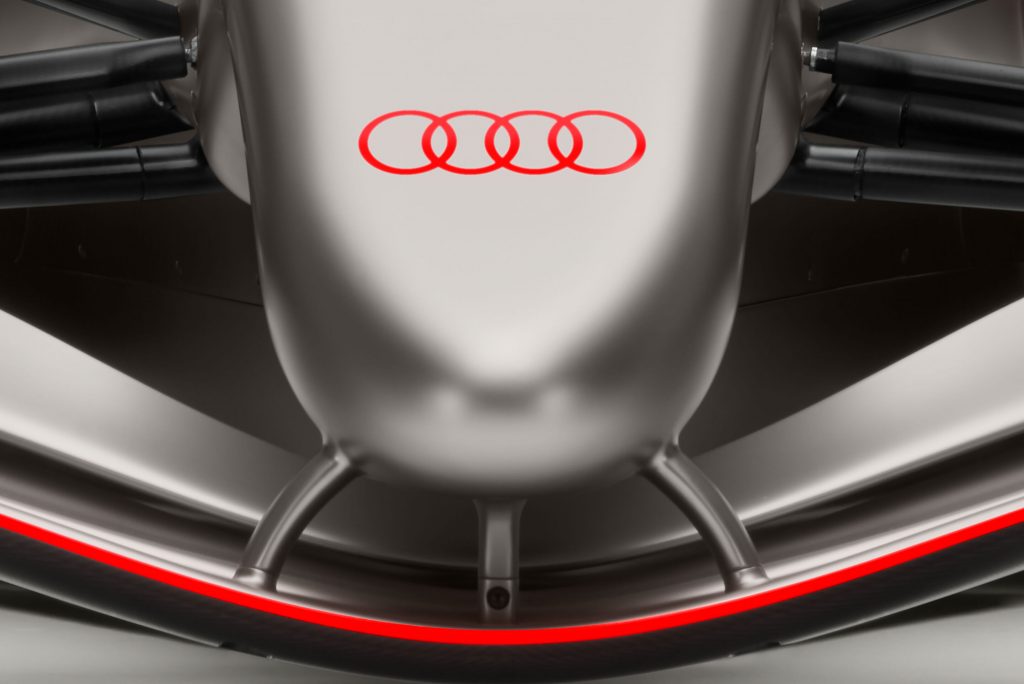 Audi R26 Concept - Indoor studio shot, exterior, front, detail of nose and front wing